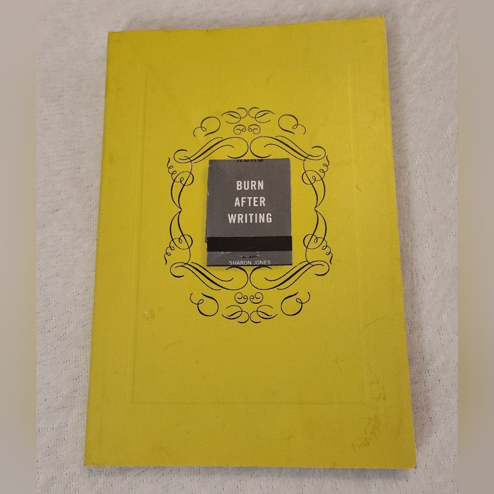 NEW! Burn After Writing Journal by Sharon Jones